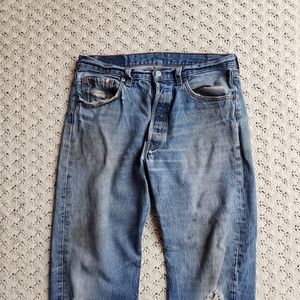 Vintage Distressed Levis 501 Denim Workwear Jeans Pants